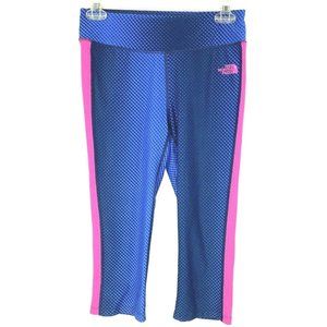 The North Face Womens Leggings Size Small Blue Crop Mid Rise Workout Athleisure